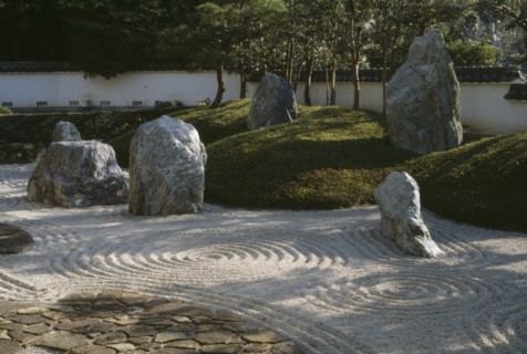 JAPAN, Honshu, Kamakura, Zen rock garden