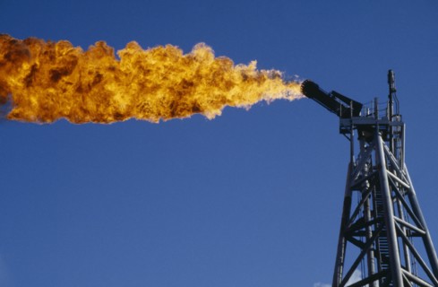 INDUSTRY, Factory, Oil Rig, Texaco Tartan rig Flare Boom
