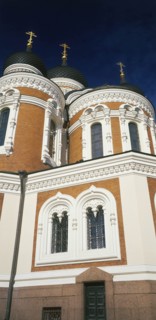 ESTONIA,  , Tallinn, "Alexandra Nevsky Cathedral detail of  the exterior with colourful walls,