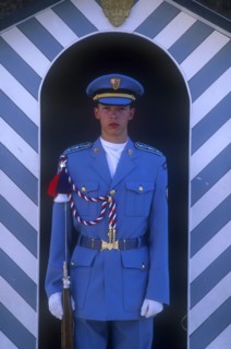 CZECH REPUBLIC, Prague , Sentry outside Prague Castle