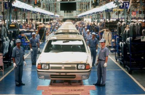 THAILAND, Bangkok, Car production line