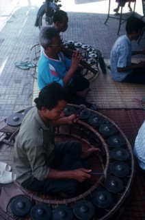 CAMBODIA, Phnom Pehn, Group of musicians.