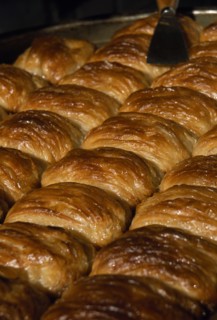 SYRIA, Central, Hama, Sweetmeats.  Tray of Baklava.