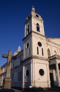 NICARAGUA, Granada, "Iglesia de La Merced, dating from 1781. External view of the bell tower with