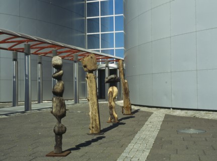 ICELAND, Reykjavik, "The Pearl. Entrance to the thermal heating storage and revolving retaurant