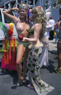 USA, New York, New York City, Coney Island. Mermaids at the Mermaid Parade