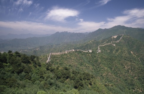 CHINA, Beijing Division, Mutianyu, Distant view over the Great Wall