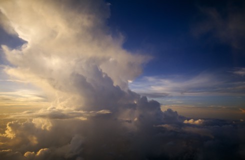 WEATHER, Climate, Clouds, Caribbean storm clouds.