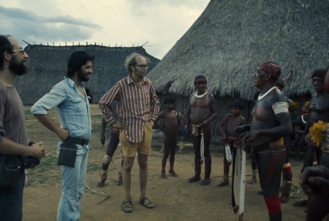 BRAZIL, Amazon, Mehinaku tribe with Carlos Pasini and Thomas Gregor from the Disappearing World