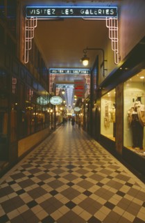 FRANCE, Ile de France, Paris, Passage Jouffroy interior and shoppers.