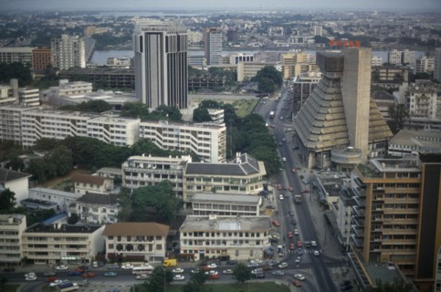 IVORY COAST, Abidjan, View over the modern capital city