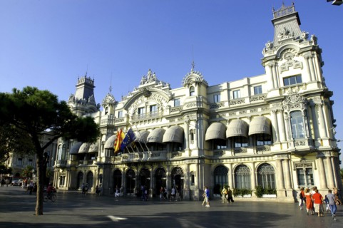 SPAIN, Catalonia, Barcelona, Port of Barcelona building