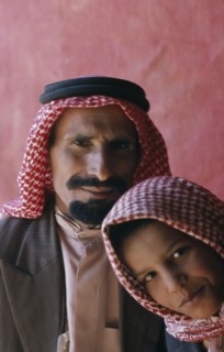 QATAR, People, Portrait of a Bedouin man and woman