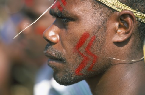 PACIFIC ISLANDS, Melanesia, Vanuatu Islands, Efate Island.  Port Vila.  Man from the island of