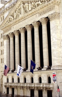 USA, New York State, New York City, Wall Street and the New York Stock Exchange