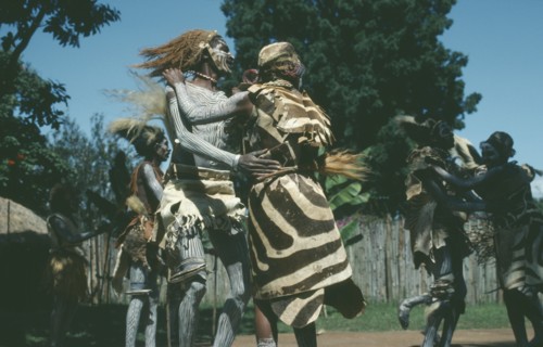 KENYA, Tribal People, Kikuyu dancers.