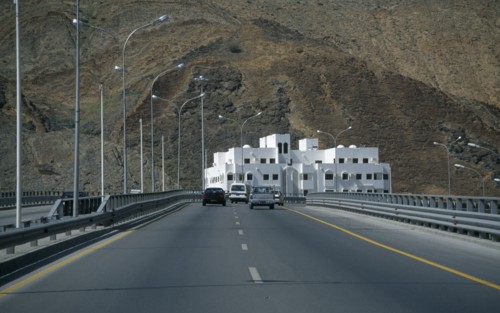 OMAN, Transport, Traffic on duel carriageway.