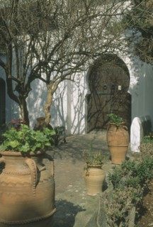 MOROCCO, Tangier, Garden of Dar el Makhzen palace