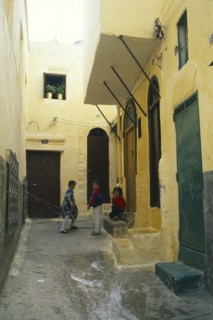 MOROCCO, Tangier, Children in the medina
