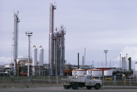 ARGENTINA, Industry, Oil refinery in the extreme south east of the country.