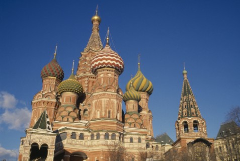 RUSSIA, Moscow, St Basils Cathedral in Red Square.