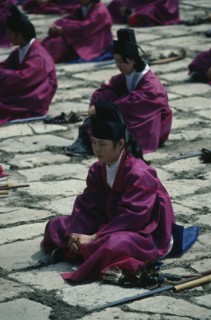 SOUTH KOREA, Seoul, Chongmyo Confucian rites.