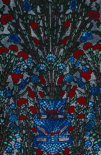 TURKEY, Istanbul, Topkapi Palace.  Detail of stained glass in the Double Kiosk.