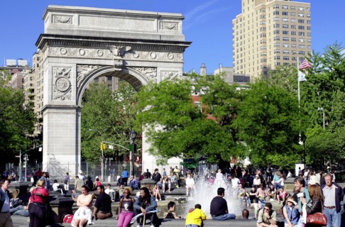 USA, New York State, New York City, Washington Square Park