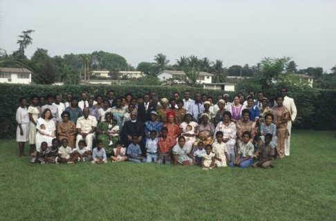 GHANA, Families, Beeta family portrait including extended family