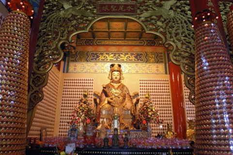 MALAYSIA, Kuala Lumpur, Chinatown, Shrine at a Chinese Temple