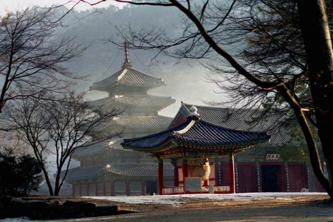 SOUTH KOREA, Songnisan National Park, Popchusa, View of the Temple that dates from 553AD