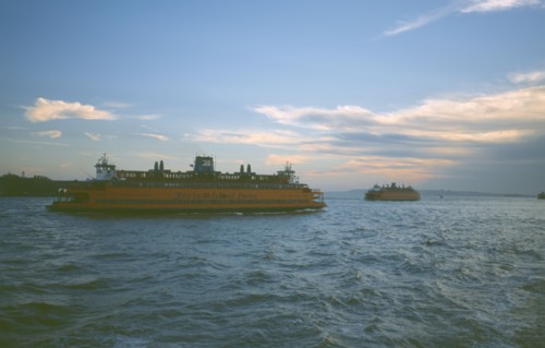 USA, New York, Manhattan, Staten Island ferrry
