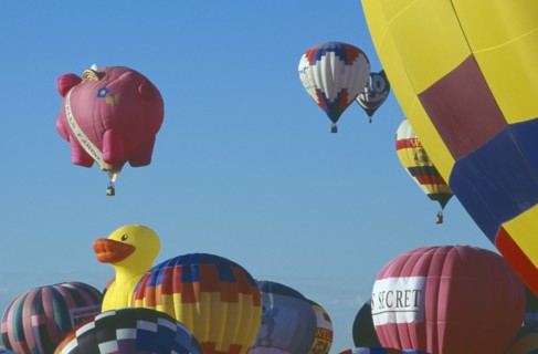 USA, New Mexico, Albuquerque, Balloon fiesta