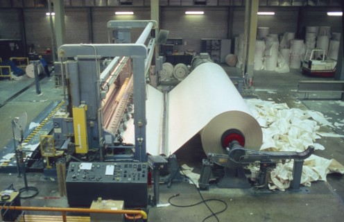FINLAND, Turku-Pori, Rauma, Paper factory interior.