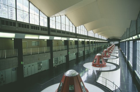 AUSTRALIA, New South Wales, Kosciusko N.P, Turbines at Murry I Power Station which is part of the