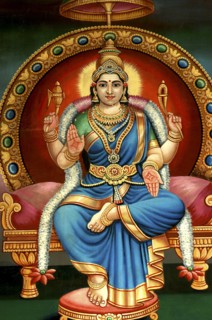 SINGAPORE, Central, Chinatown, Sri Mariamman Temple. Detail of brightly coloured Hindu painting