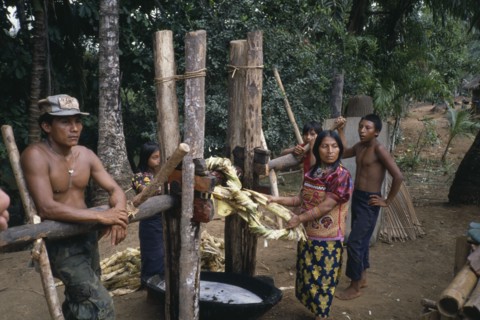 PANAMA, People, Embera Indians.