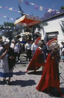 MEXICO, Guanajuato, San Miguel de Allende, Templo de San Juan de Dios.  Easter procession with