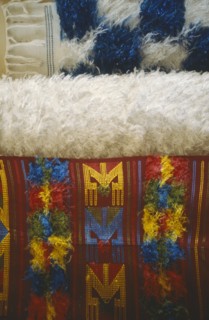 NIGERIA, Craft, Detail of Yoruba rugs
