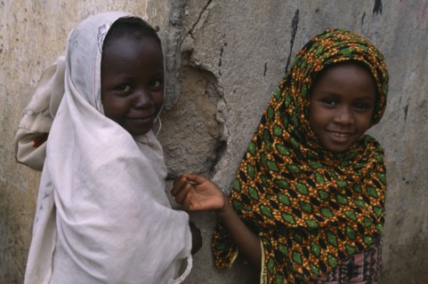 NIGERIA, Kano, Two young girls
