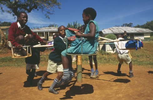 UGANDA, Kampala, Meugo Primary School where thirty per cent of pupils have been orphaned by AIDS