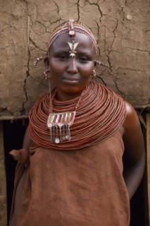 KENYA, Tribal People, Samburu woman
