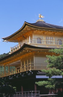 JAPAN, Honshu, Kyoto, Kinkaku Ji Temple aka the Golden Pavilion