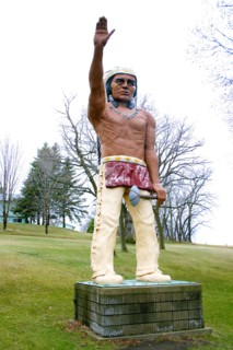USA, Minnesota, Battle Lake, Chief Wenonga Statue site of an Indian battle in the 1790's.