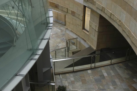 JAPAN, Honshu, Tokyo, "Roppongi Ark Hills Ark Towers, architectural detail in shoppong area"
