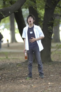 JAPAN, Honshu, Tokyo, "Harajuku. Masafumi Suzuki, 20 year old student at Japan Narration Technical
