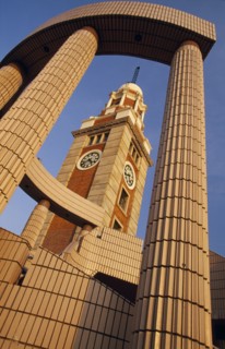 CHINA, Hong Kong, Kowloon.  Former KCR Clock Tower built in 1921 as part of the original