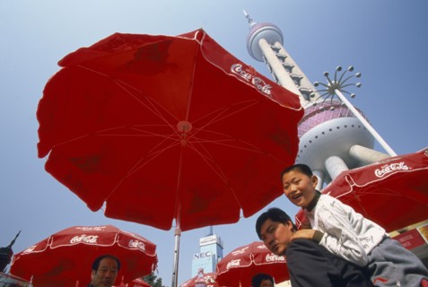 CHINA, Shanghai, Oriental Pearl communications tower built 1991-1995 and designed by Jia Huan Cheng