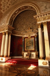 RUSSIA, St Petersburg, Throne Room at the Hermitage Museum