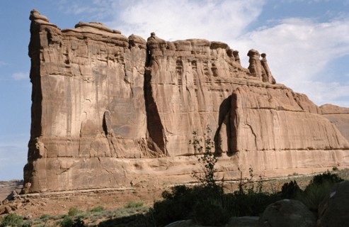 USA, Utah, Arches National Park, The Tower of Babel rock formation